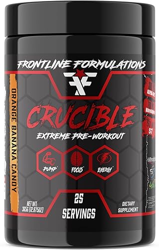 Miniatura 1 de Crucible - Polvo previo al entrenamiento, entrenamientos explosivos, enfoque láser, alta estimulación, sabor increíble, propiedad y operado por