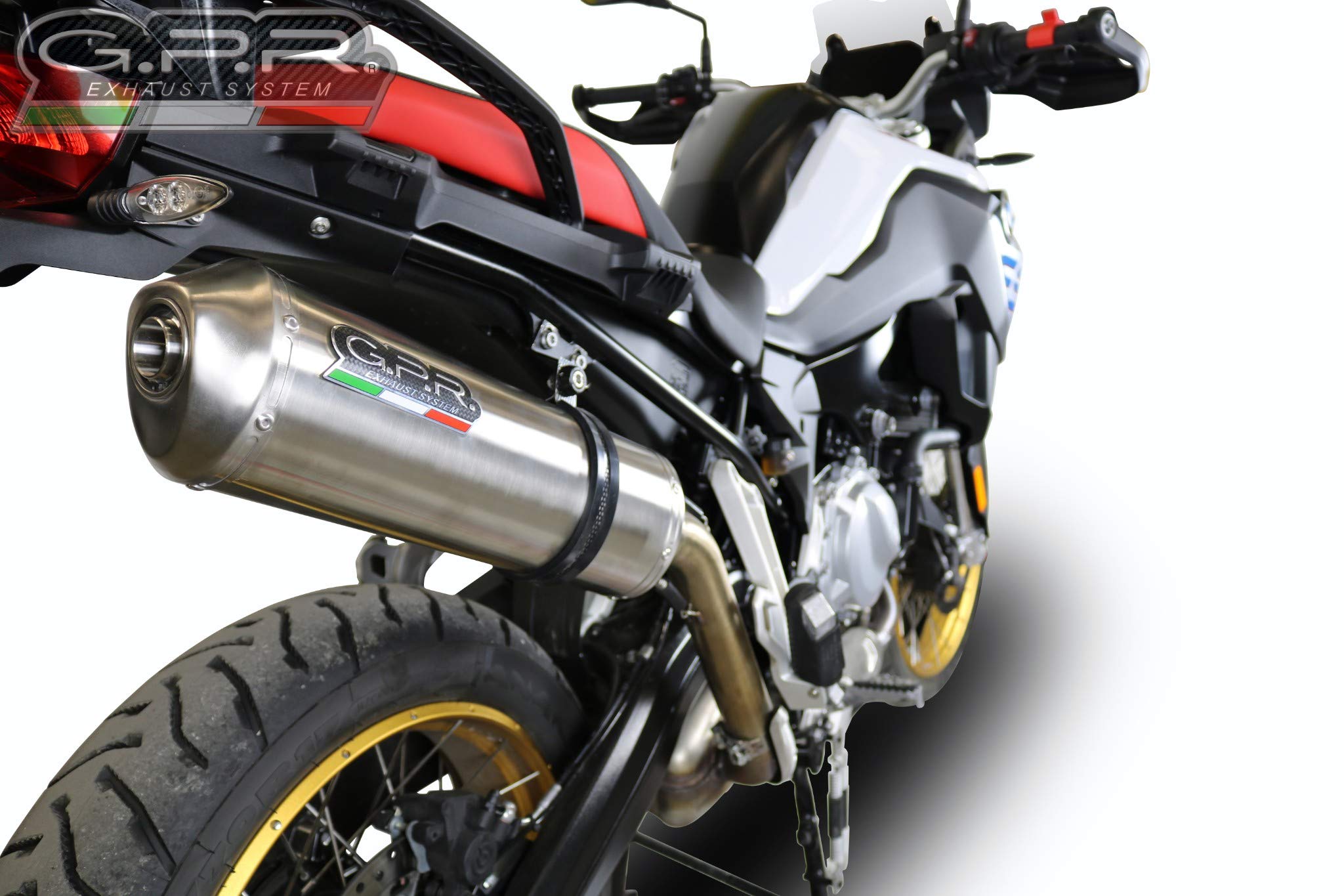 GPRExhaust System SlipOn Silencer Satinox Road Legal Compatible For BMW F850GS /Adventure 2018-2019