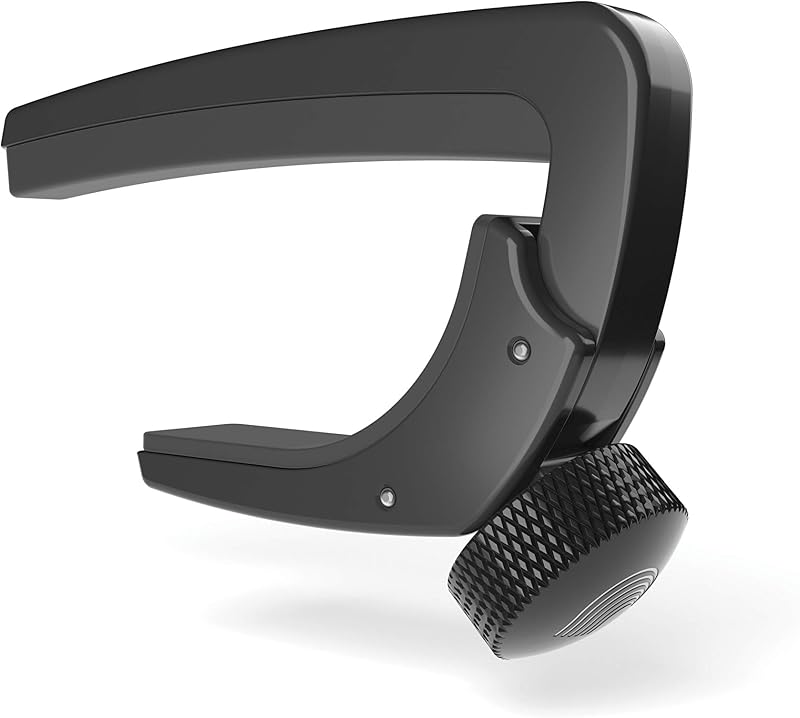 NS Lite Guitar Capo, Black | D'Addario capos provide secure, buzz-free performance, precise tension control and easy one-handed operation.