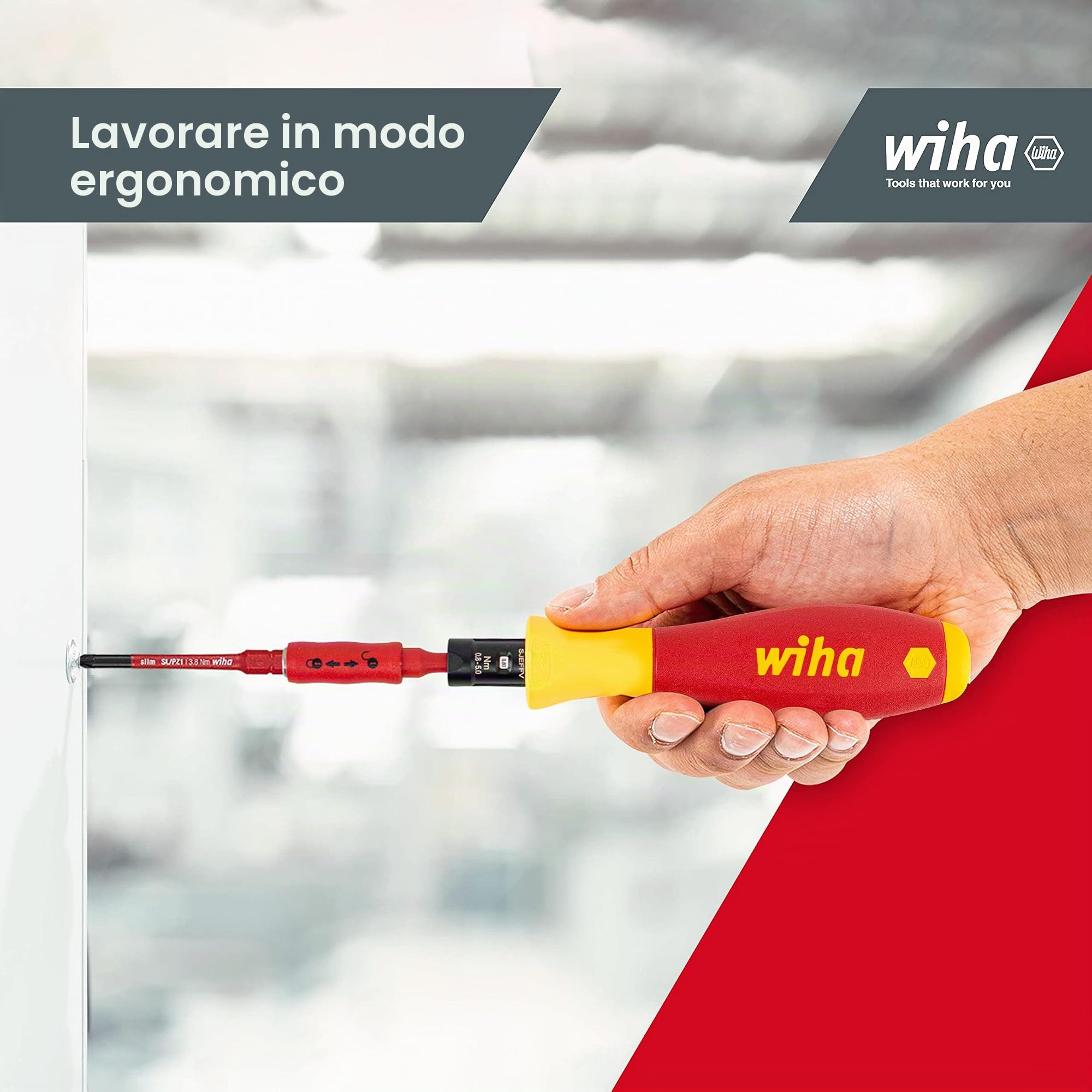 Destornillador dinamométrico TorqueVario®-S electric 2872 TorqueVario-S 2,0-7,0 Nm; VDE-Gr.4 Skala, TorqueSetter