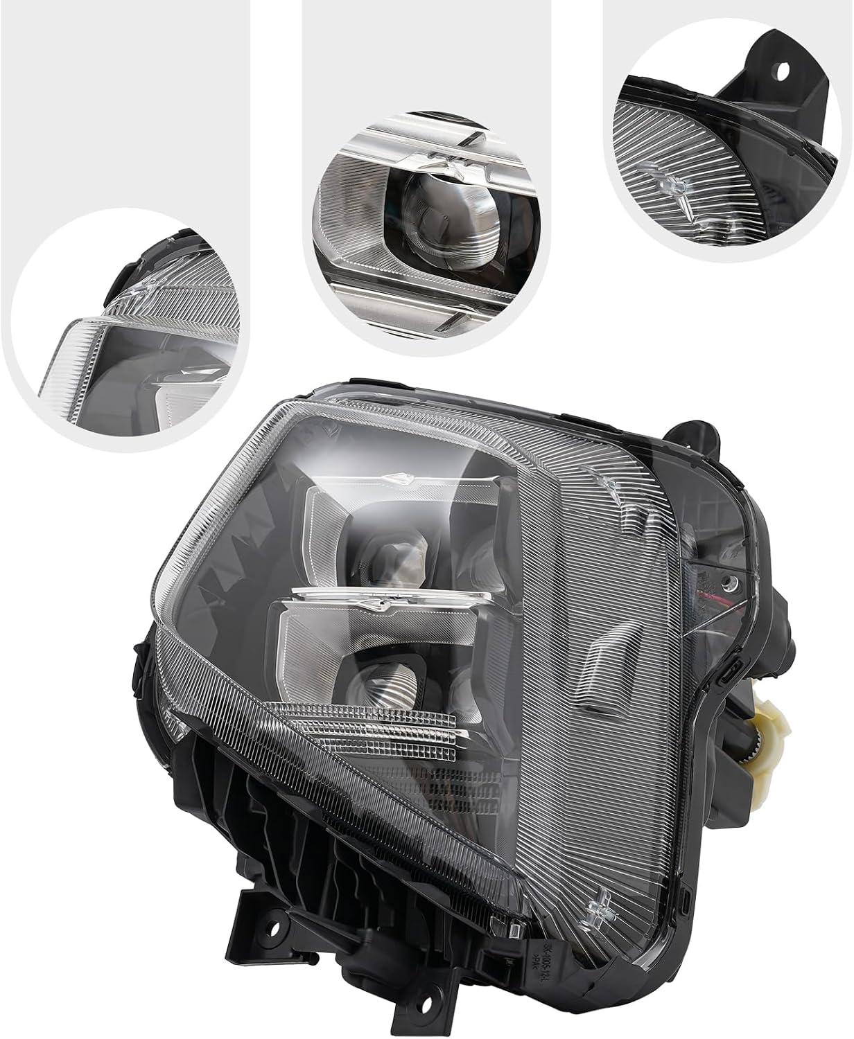 LYNICESHOP Front Headlight, Full LED Clear Headlight for Hyundai Tucson 2022-2023 Assembly Headlamps, Replacement Headlight 92101-CW100, 92102-CW100 (Driver Side)