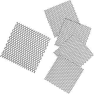 Cheese Drying Mat 5 Pcs - Plastic Cheese Making Mat - Cheese Ripening & Draining Mesh, Black, 7.87x7.87 Inches