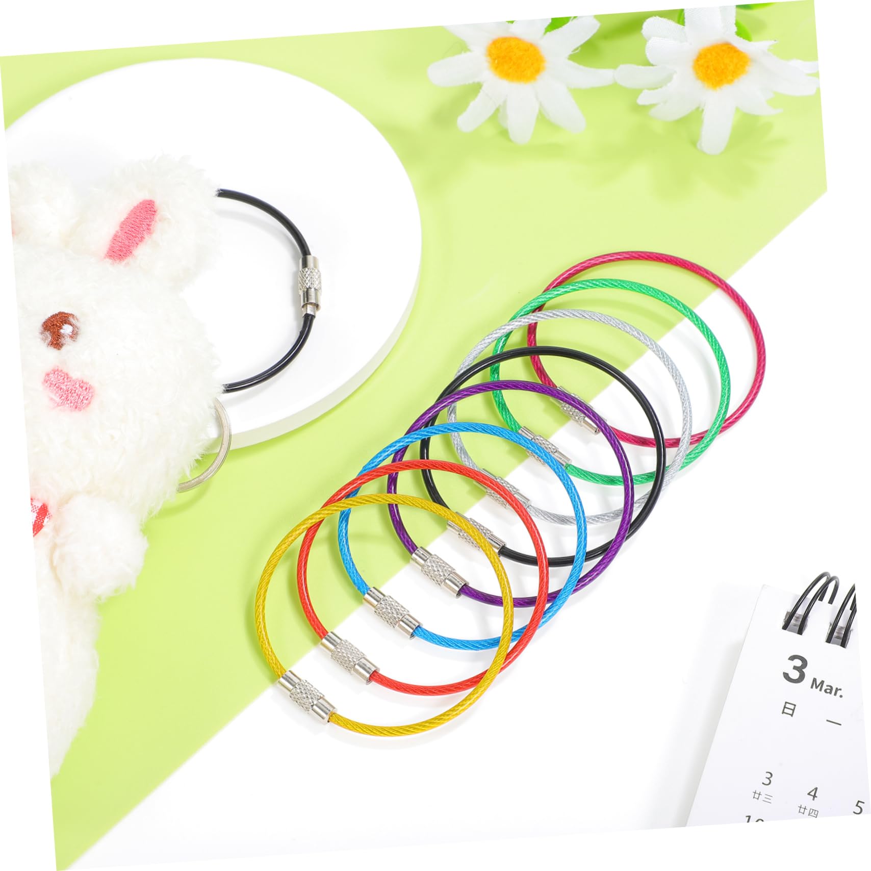 Anneaux De Reliure Métalliques Colorés - Lot De 70 Pièces (7 Couleurs) - Pour Fiches, Porte-clés, Organisation
