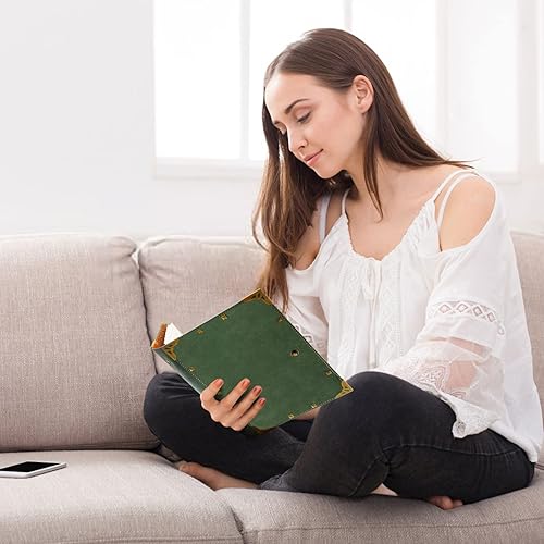 Miniatura 7 de Cuaderno A5 de cuero forrado con 12 marcadores, 6 anillas, planificador A5, cuaderno recargable, bloc de notas, diarios de escritura para niñas,