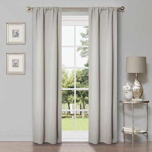 BLUENILEMILLS BNM - Paneles de cortinas opacas modernos, cortinas perfectas para ventanas de cocina, dormitorio o sala de estar, cubiertas de marco