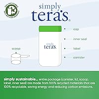 Vista 3 de Tera's Whey - Proteína de suero de leche de chocolate negro orgánico 1 x 12 onzas