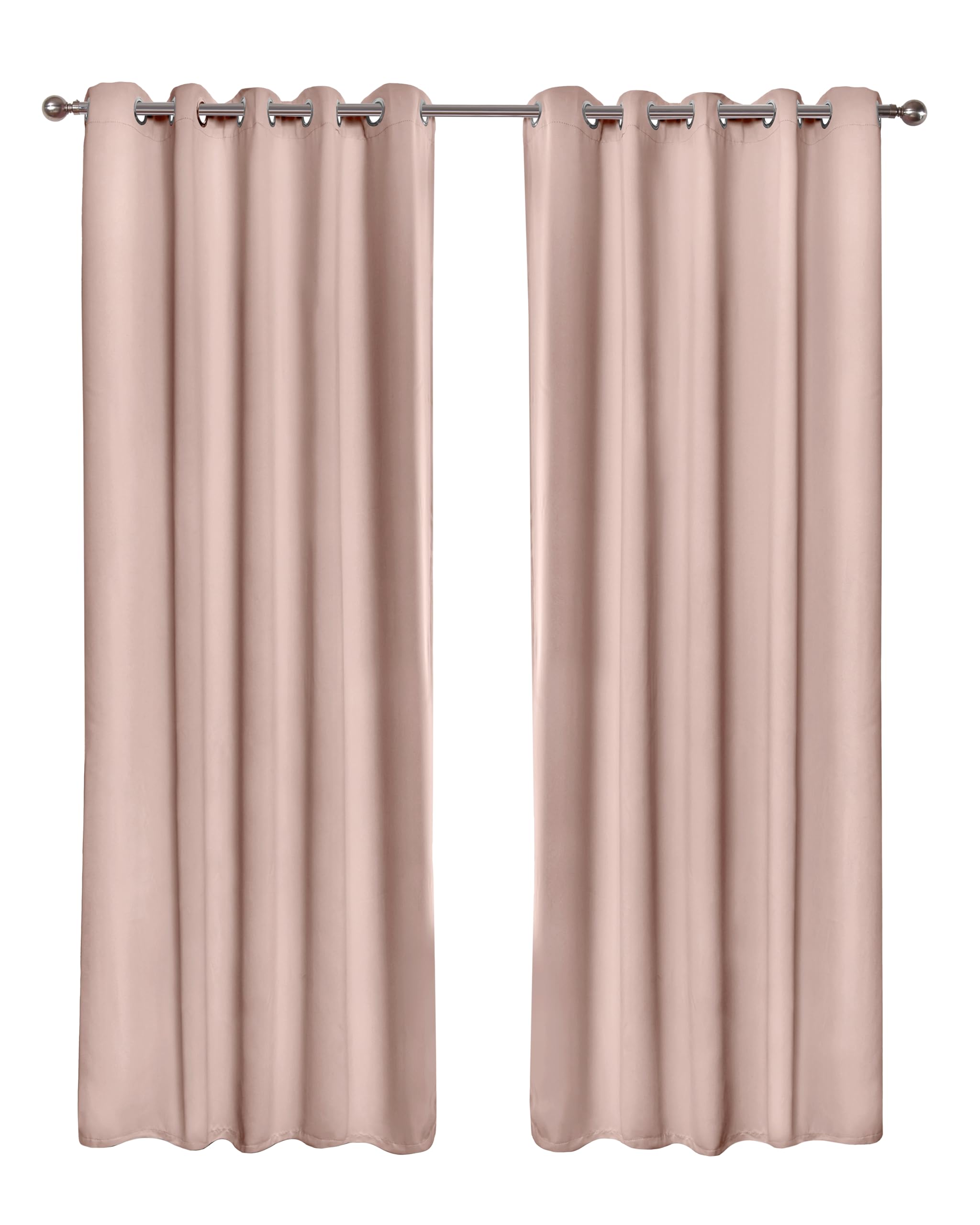 Julian Charles Pink Cali Blush Thermal Eyelet Curtains - W 168Cm (66") X L 183Cm (72")