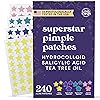 LivaClean Star Pimple Patches for Face w/Hydrocolloid, Salicylic Acid & Tea Tree, 240 Patches, Hydrocolloid Acne Patch, Cute Star Pimple Patch for Healing Stickers Zit Superstar
