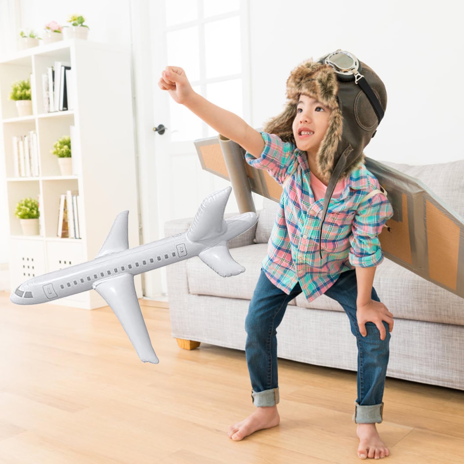 Fotobehang Vliegtuigen en ballonnen voor kinderen