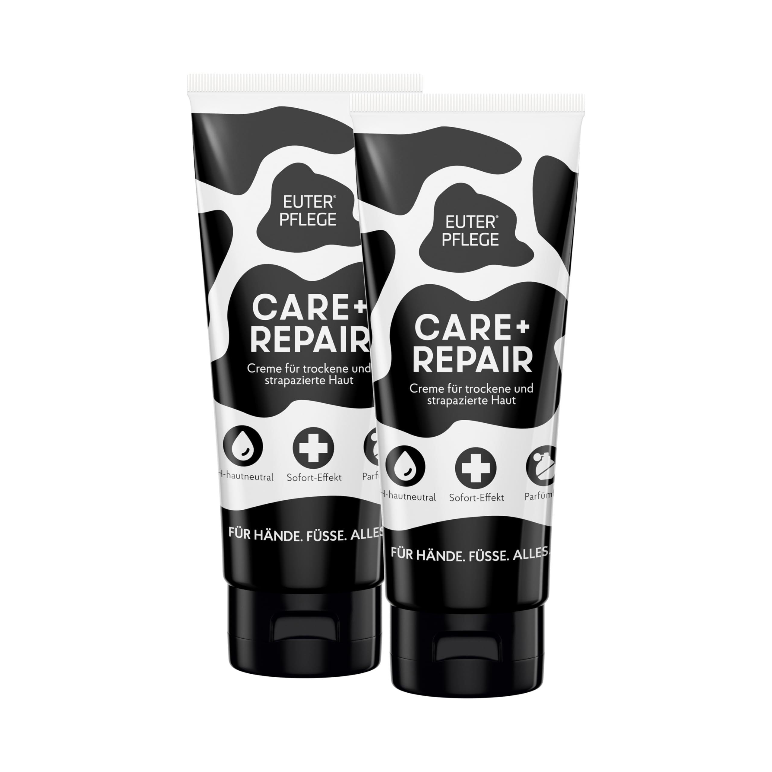 HAKA Euterpflege Spezial I 2x200 ml Feuchtigkeitscreme für raue, strapazierte Haut I Sanfte Pflegecreme für trockene Hände und beanspruchte Haut I Ohne Parfum