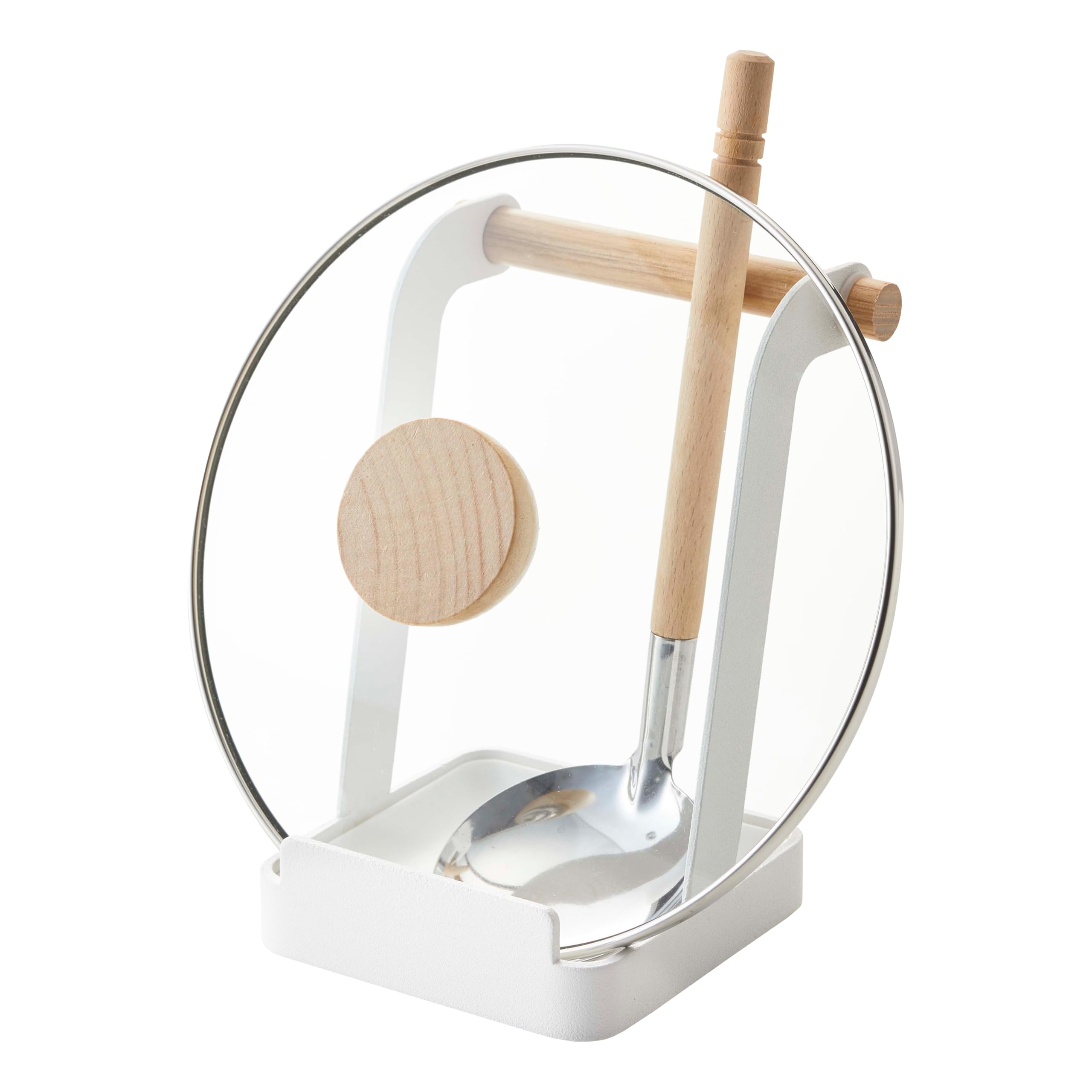 Yamazaki TOSCA LADLE & POT LID STAND WH