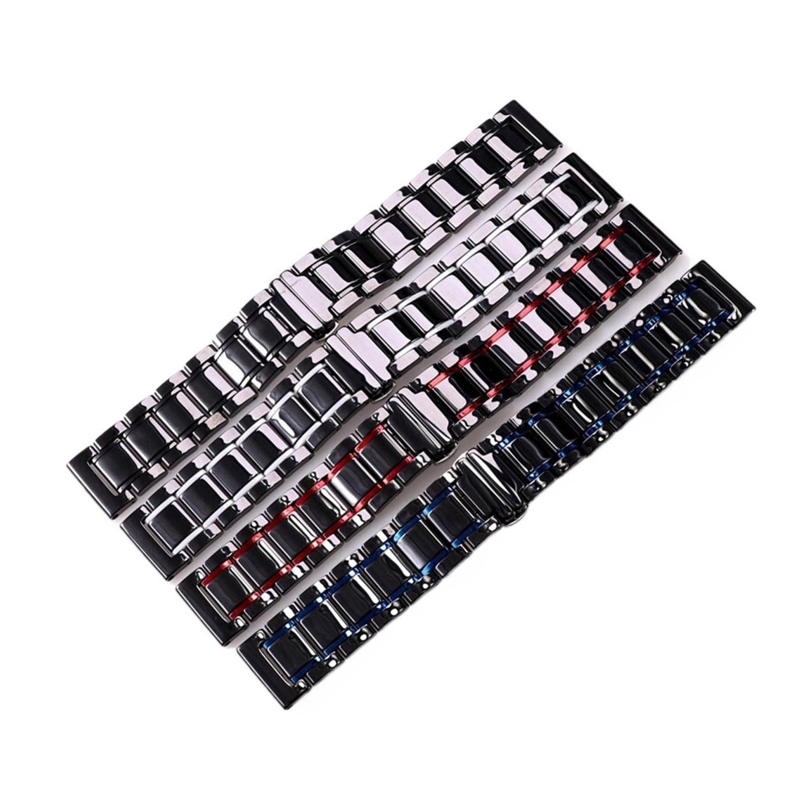HMFANG Cinturino In Acciaio E Ceramica Da 20 Mm 22 Mm Compatibile Con Samsung Galaxy Watch4 5 40 Mm 45 44 Mm Pro Cinturino