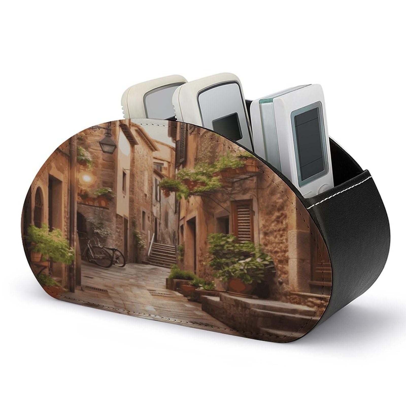 Btcowzrv Style Italian Street Remote Control Holder With 5 Compartments