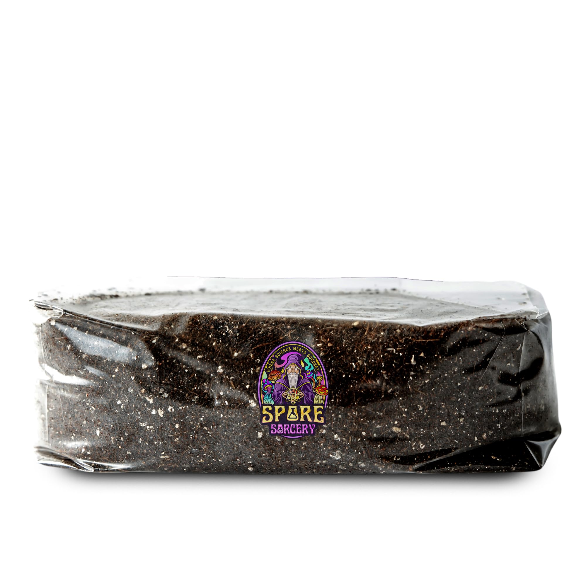 SPORE SORCERY 3 LB Pasteurized & Hydrated Mushroom Substrate | CVG Mix with Coco Coir, Vermiculite, Gypsum & Azomite | Grows Like Magic in Monotubs, Dubtubs & Grow Bags (3 LB Bag)