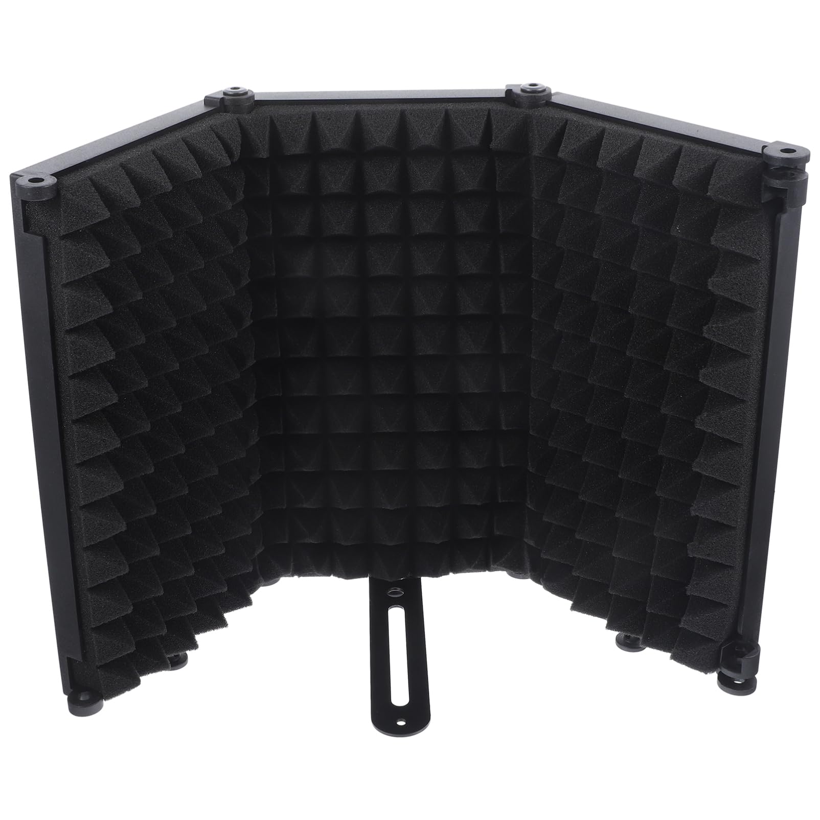 1 juego Filtro Antiviento Plegable para Micrófono Alta Equipamiento de Grabación Portátil para Aislamiento Acústico