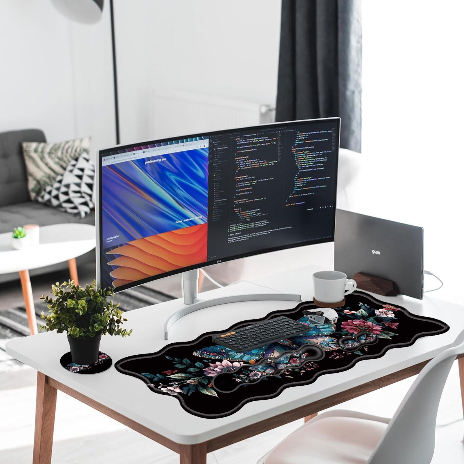 Gaming Mouse Pad Wrist Rest Set - Ergonomic Comfort -7