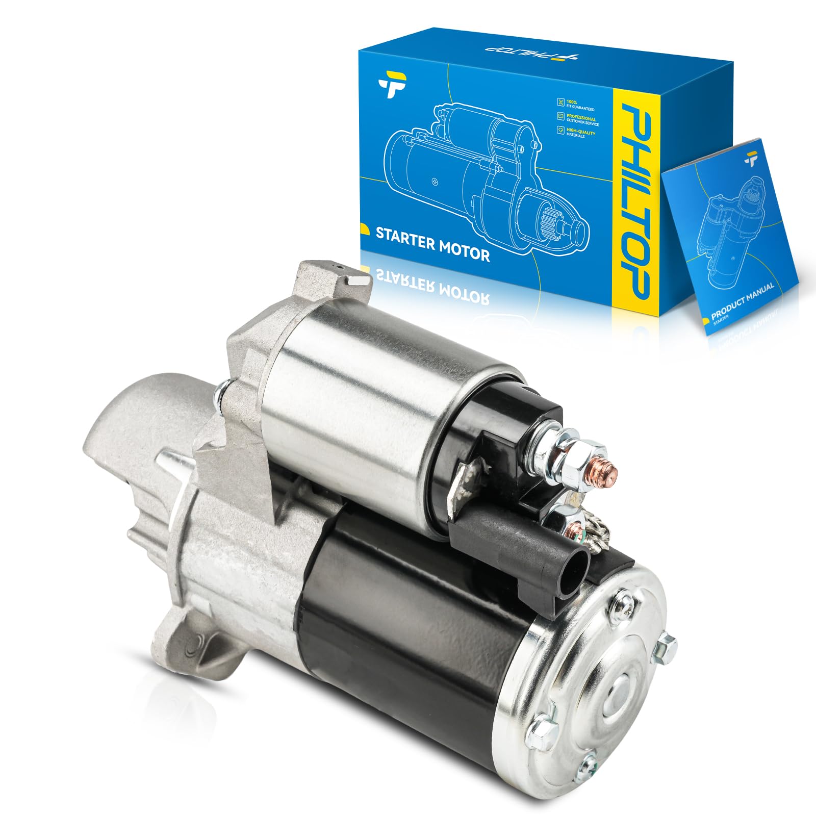 PHILTOP 17996N New Starter Compatible with 2010-2014 Cadillac Camaro 3.6L