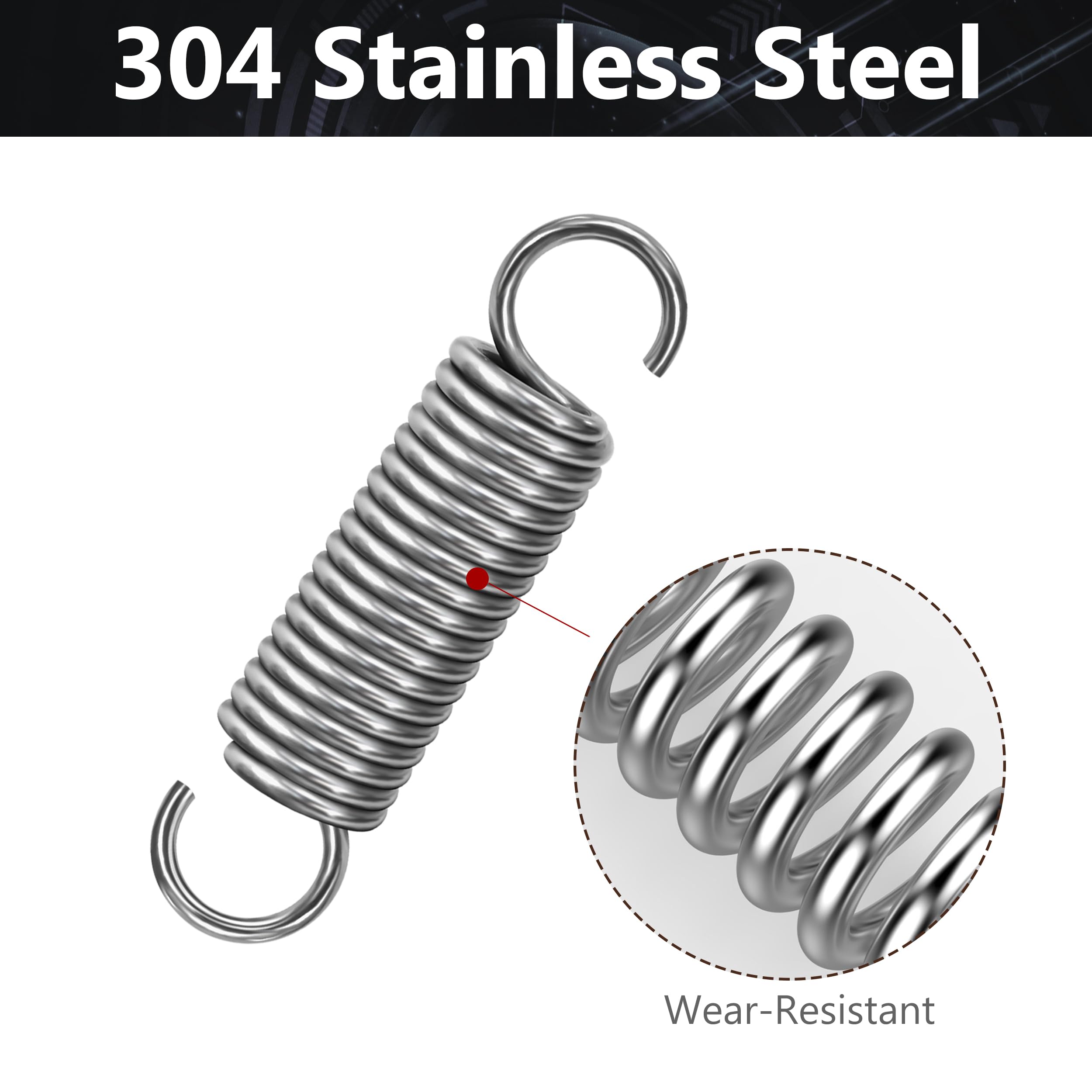 5/10 Pièces 304 Acier Inoxydable Ressort De Pression Fil