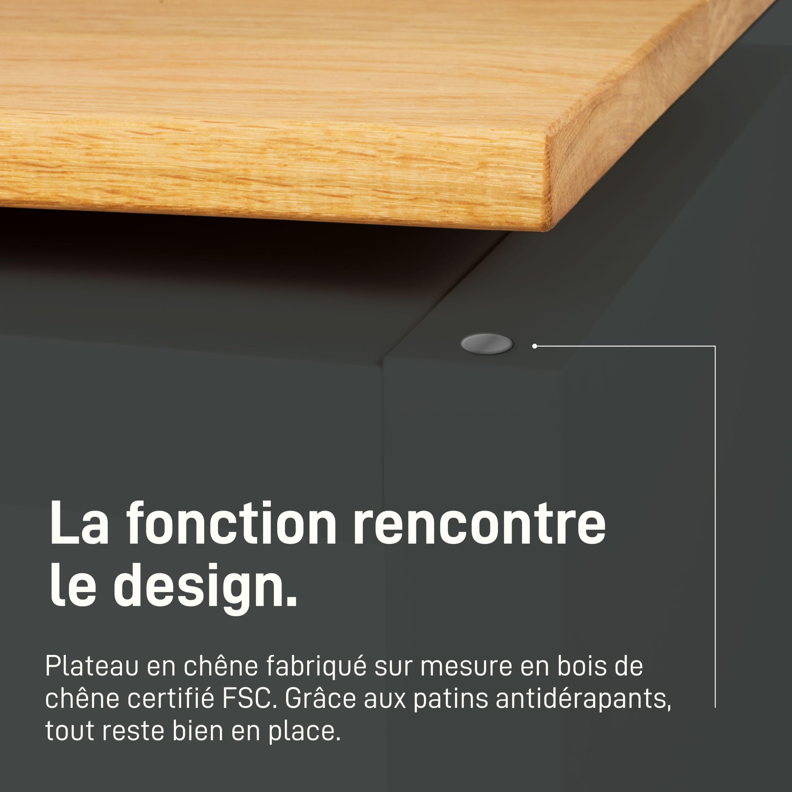 Natural Goods Berlin 1 plaque de recouvrement en chêne Kallax - IKEA Upcycling DIY - Plaque en bois 2 cm d'épaisseur pour Kallax fonction antidérapante