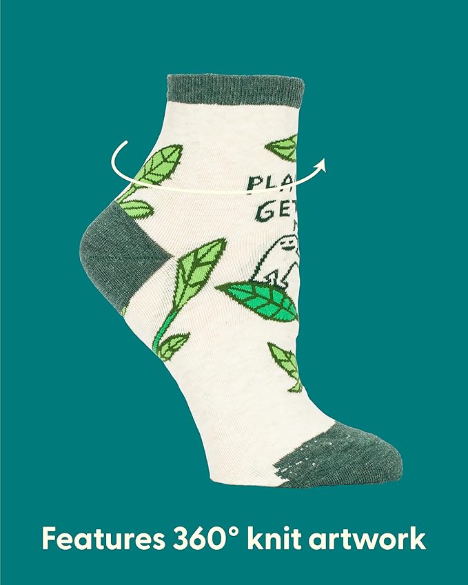 Blue Q Medias Tobilleras Mujer Talla 5-10 Estampado Plantas miniatura 3