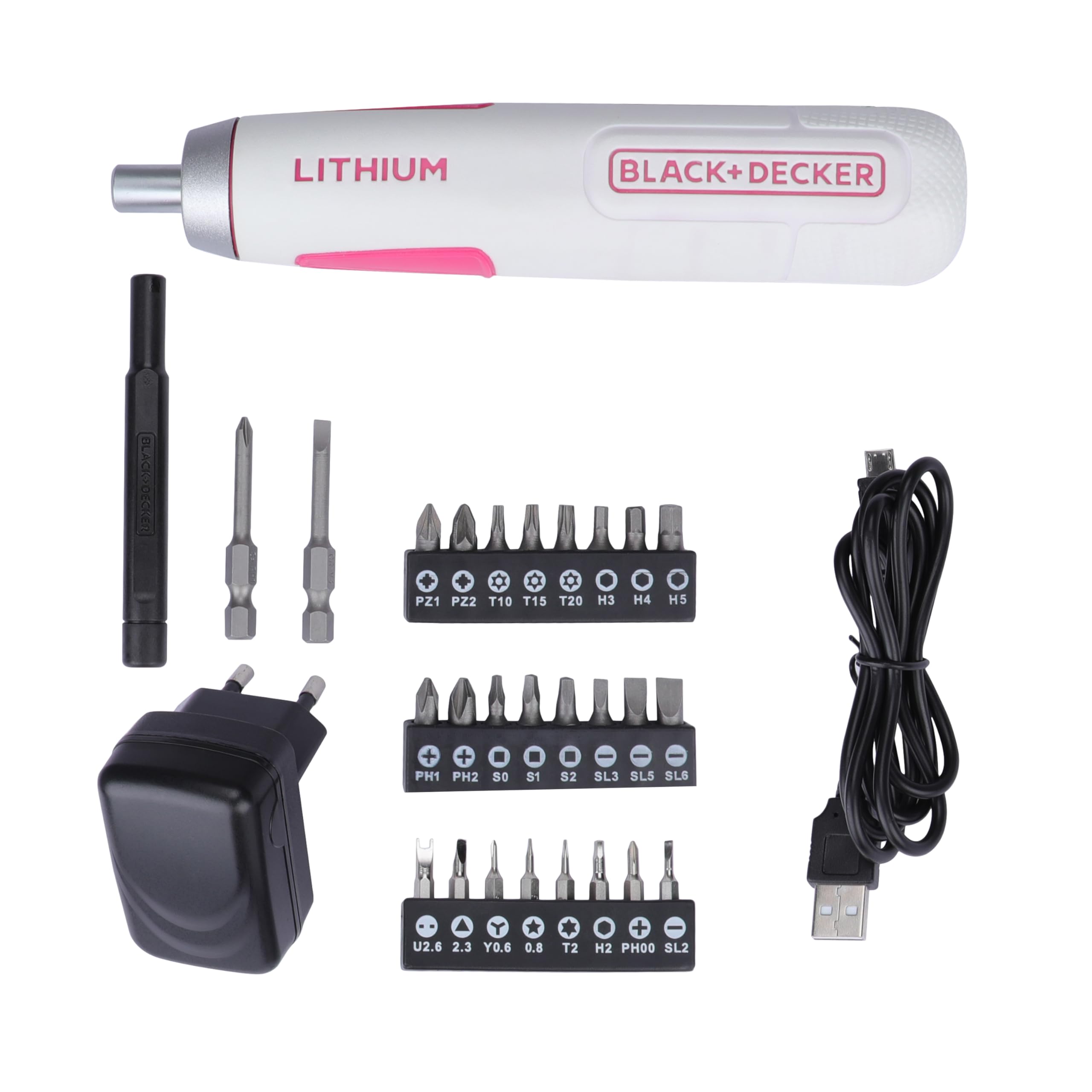 BLACK+DECKER BD40K27P 4V 6.35mm Li-ion Cordless Screwdriver with E-Clutch and Intelligent Torque System with 2 LED Worklights & 27-Piece Accessories for home and DIY use, 1 Year Warranty (B0CJ8YX5TB) Amazon Price History, Amazon Price Tracker