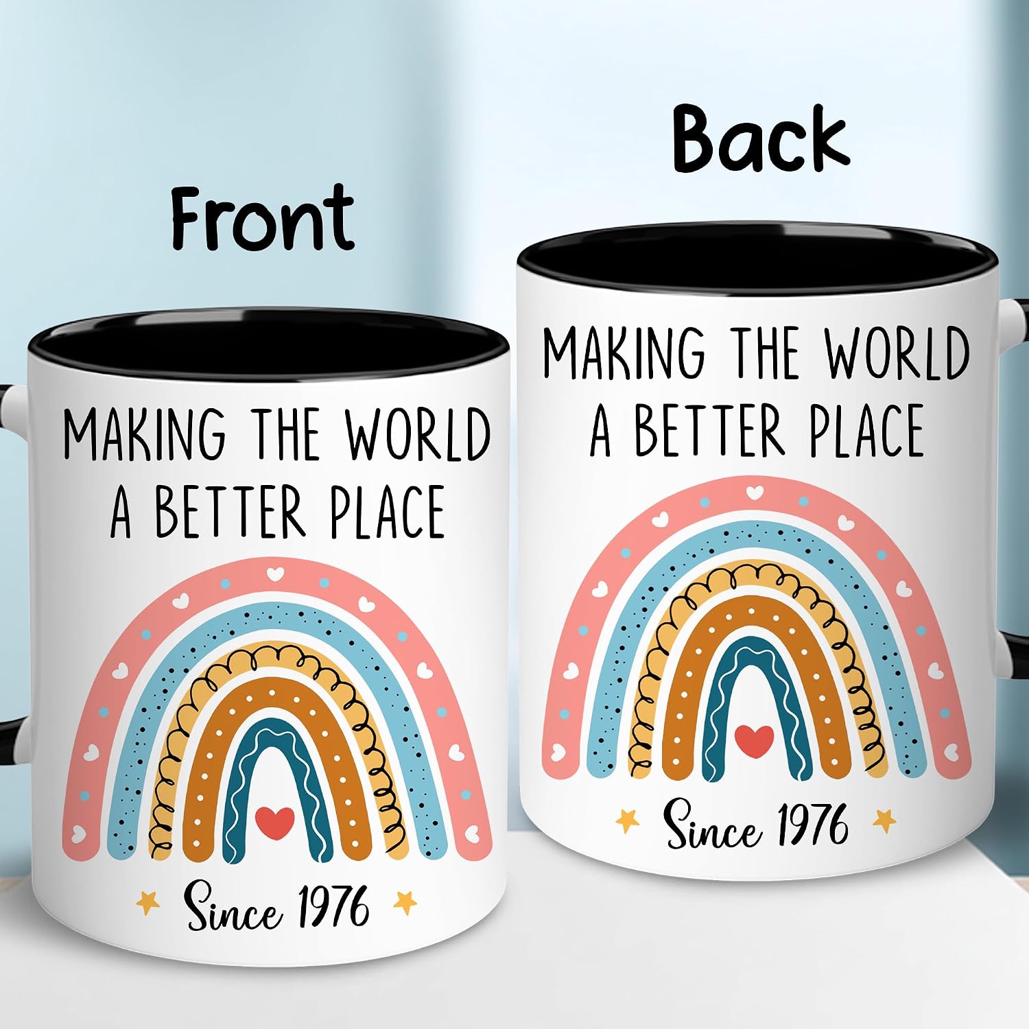 GLAKEUN 50 Birthday Gift for Women, Men - 50th Birthday Gifts for Her - 1976 Mug - 50 Year Old Gifts - Mom, Wife 50th Bday Gift Ideas - Making Since 1976 Coffee Mug - Happy 50s Year Old Celebration
