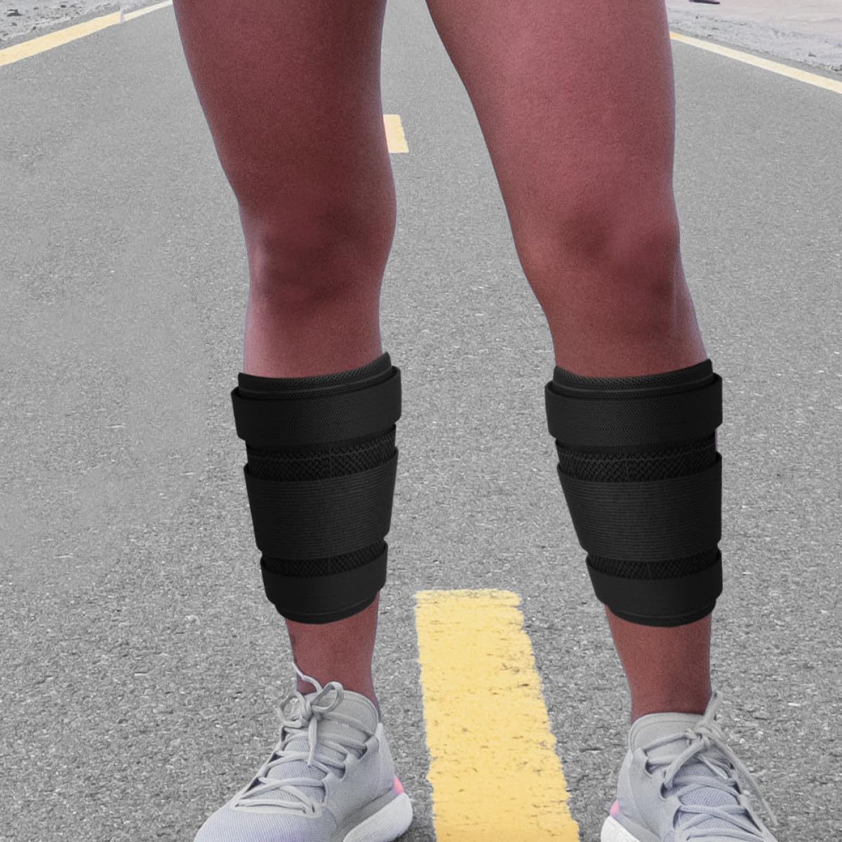 iplusmile Pesi Caviglia Regolabili con Fascia Antiscivolo per Allenamento Fitness e Riabilitazione Resistente e Facile per Corsa e Esercizi in Palestra