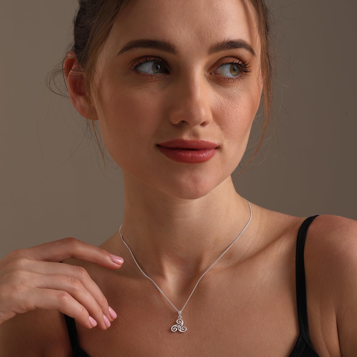 LeCalla 925 Sterling Silver Knot Pendant Necklace for Women | CZ Infinity Celtic Knot Heart Shaped Necklace | Graduation Birthday Gifts for Anniversary - Image 2