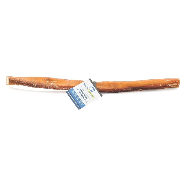 Barkworthies 12-In Odor Free Double Cut Bully Stick 100% Natural Beef Dog Treats