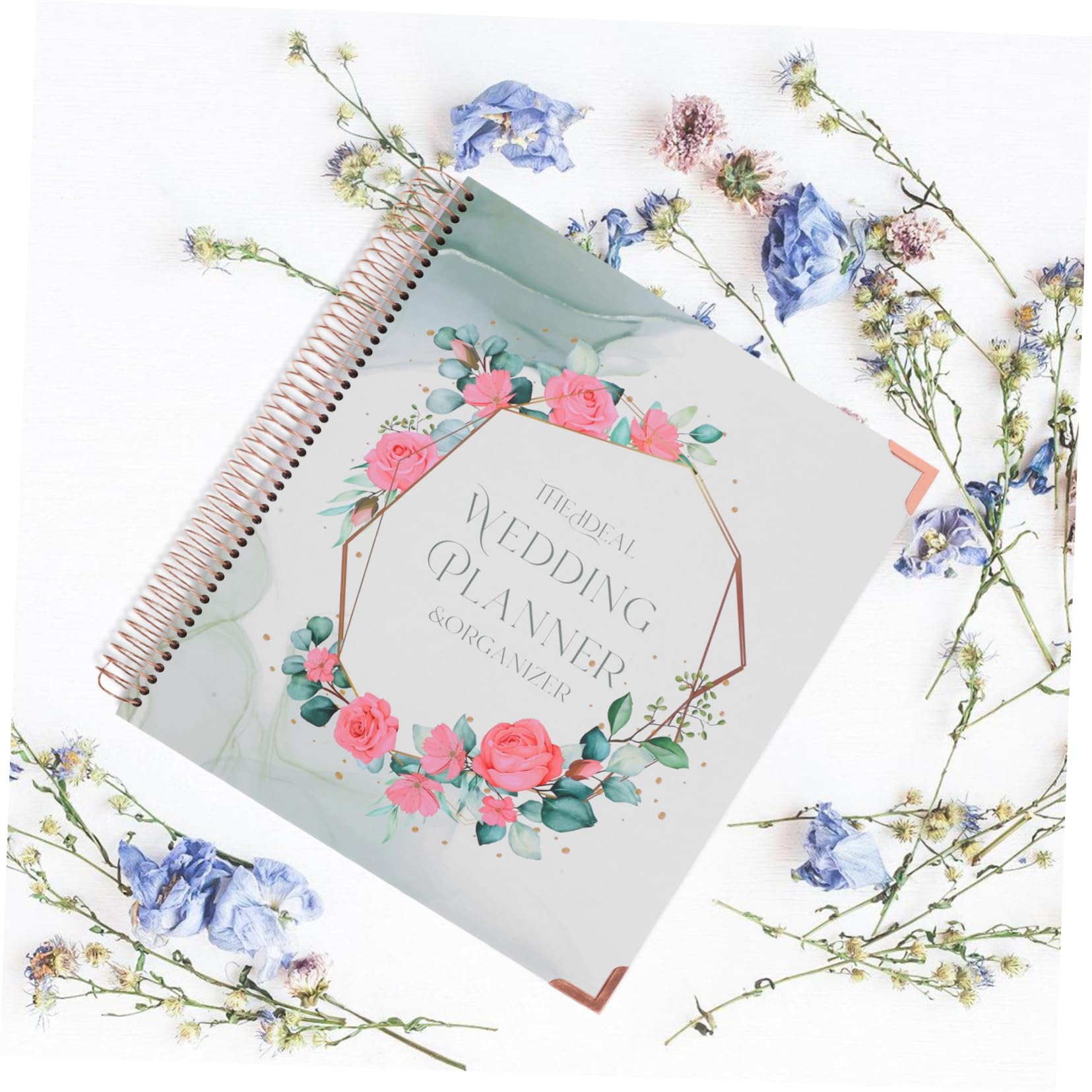 NUOBESTY Hochzeitsplanerbuch für Verlobte Paare Hochzeitsplanung mit Budgetplaner und Tagesplaner Papier für Verlobung und Hochzeit