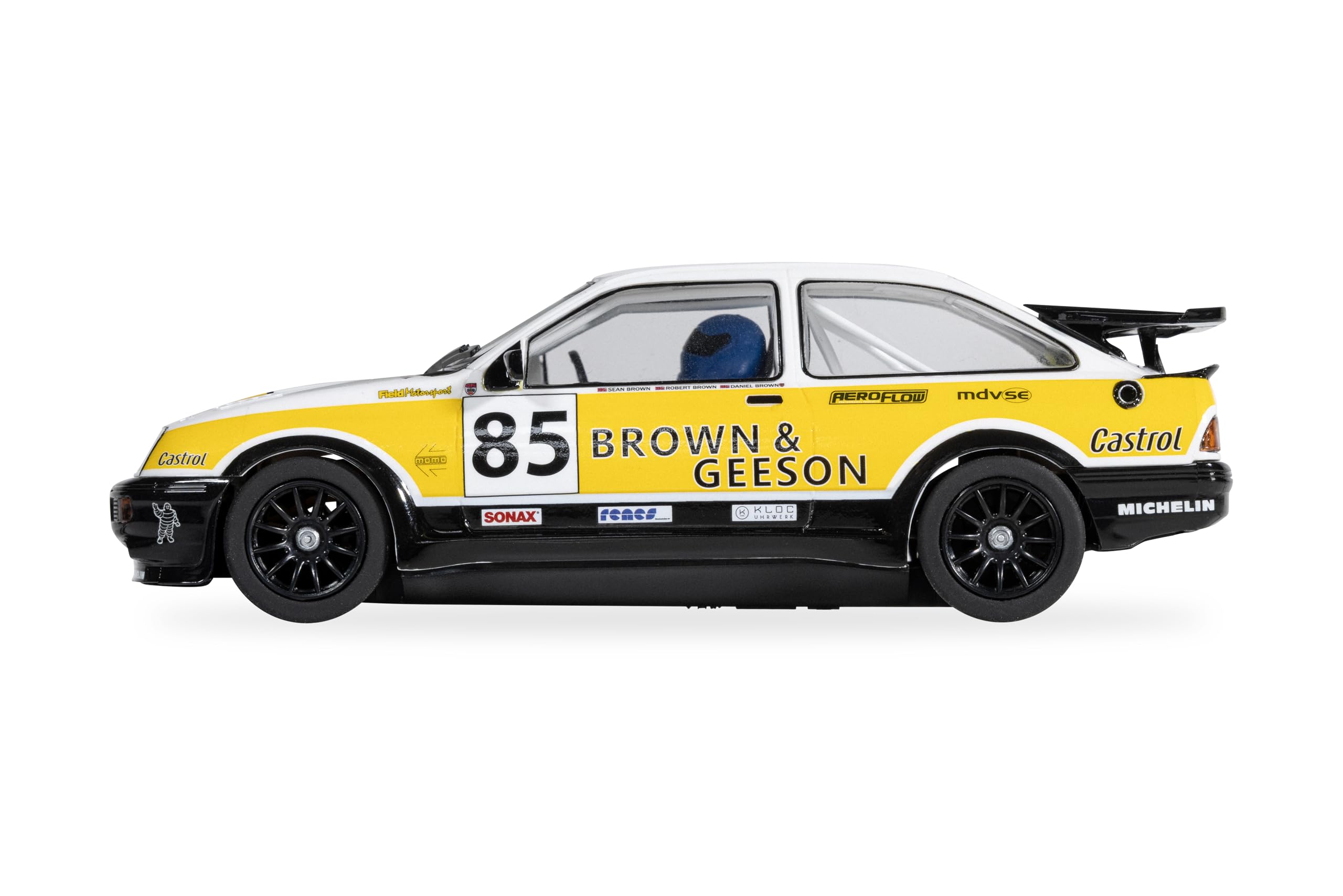 Scalextric C4628 Ford Sierra RS500 - YTCC Dan Brown 2024 Cars - Touring Cars Slot Car Racing — view 3