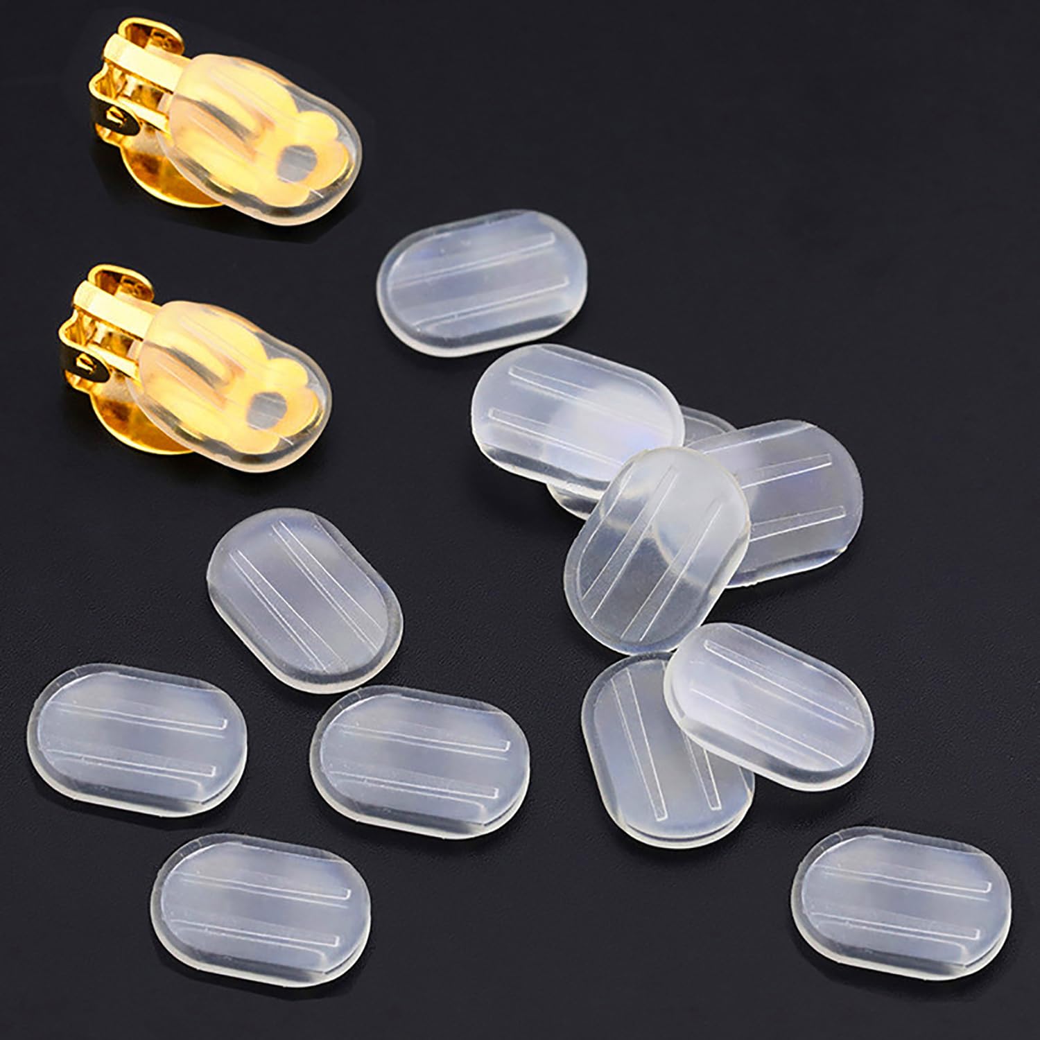 600 Cuscinetti Di Sicurezza Per Orecchini – 12 Stili In Metallo E Silicone, Kit Ricambio Universale