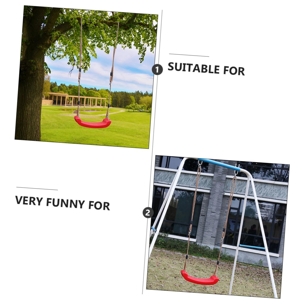 ORFOFE Chic Hanging Chair Toy Outdoor Swing Unique Design for Adults Boys and Girls