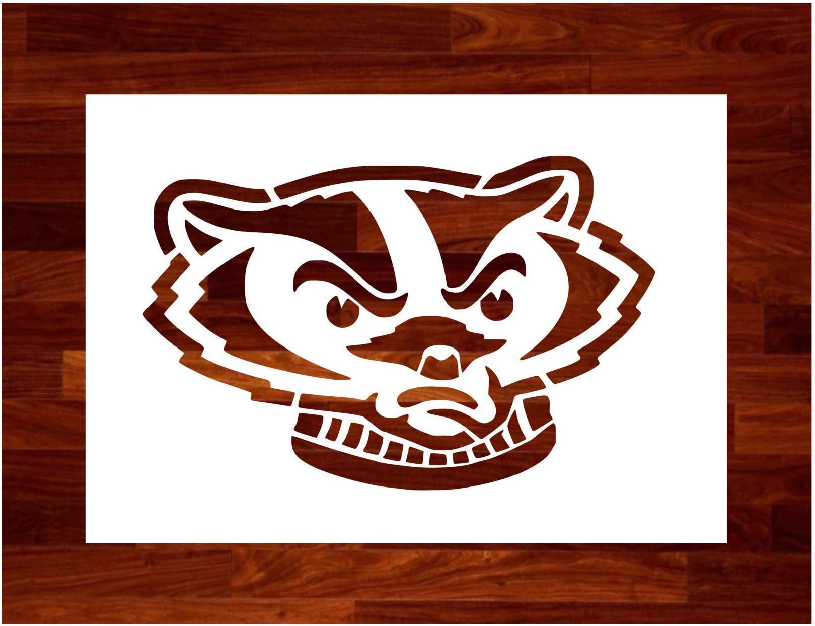 Wisconsin Badgers Bucky ~Stencil ~ Multiple Sizes ~ Custom Stencil