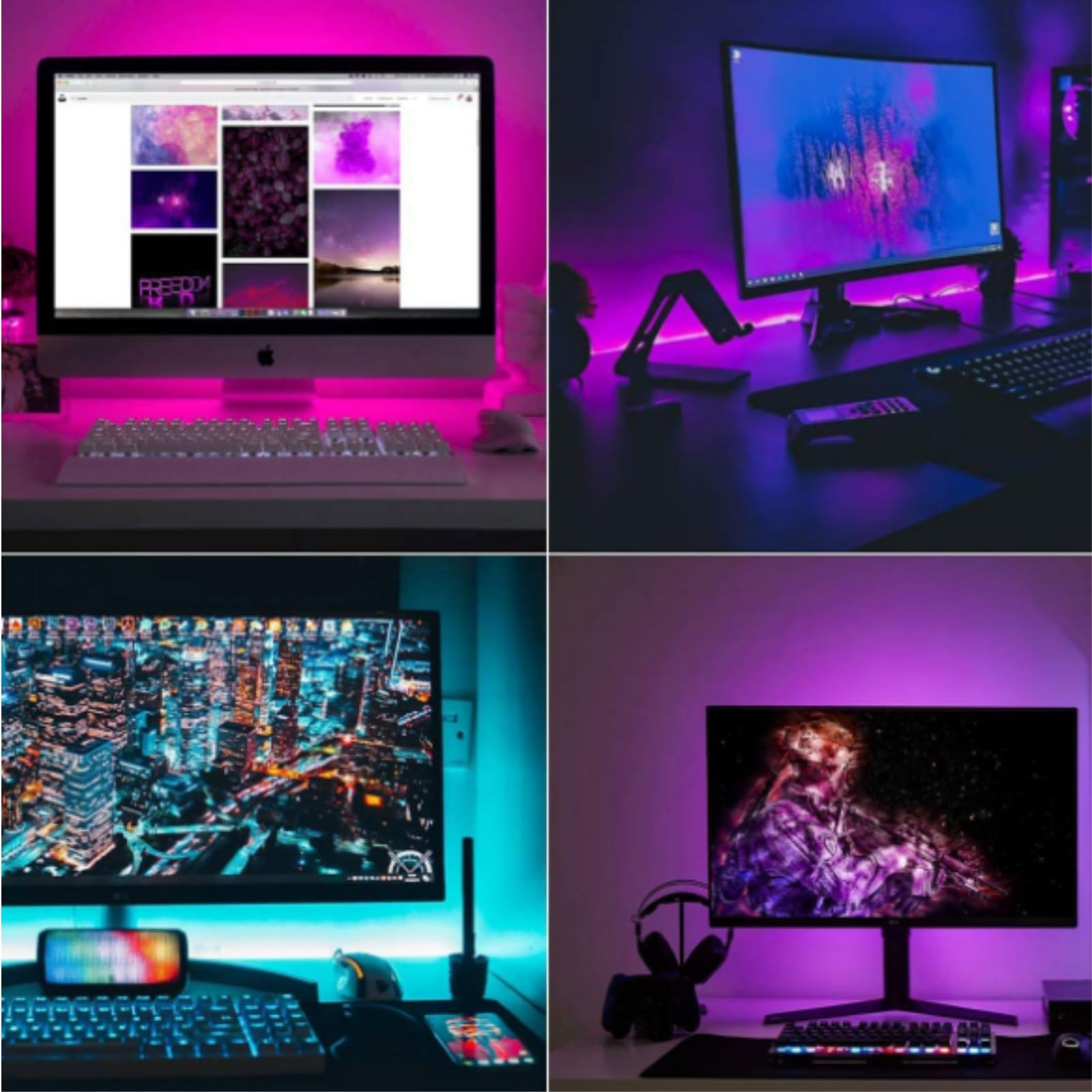 Reaktywne podświetlenie LED do telewizora taśma 5 V 5050 RGB taśma LED światła do telewizora synchronizowane z paskiem USB na podczerwień kolorowe tło telewizora dekoracyjne oświetlenie LED