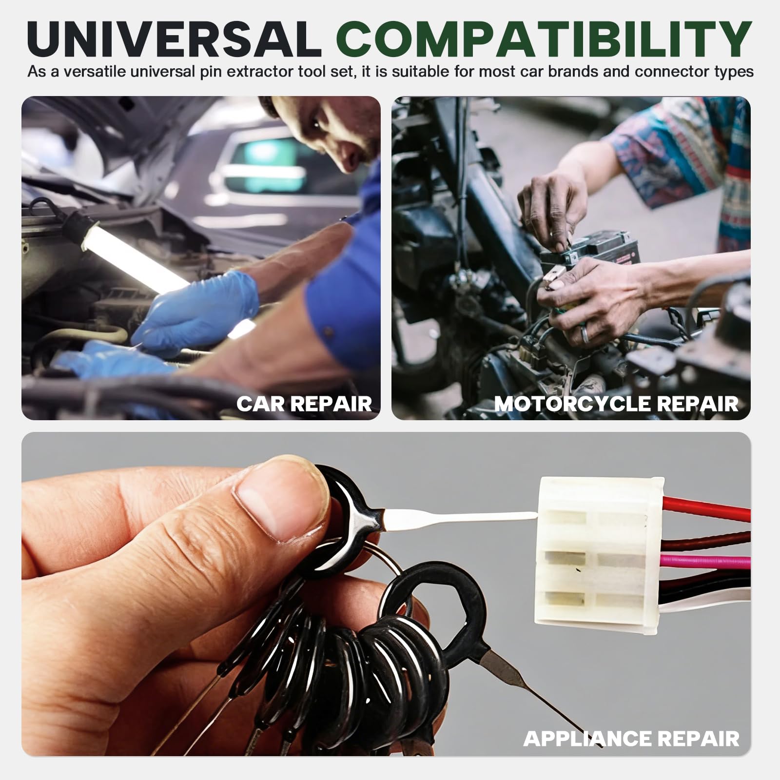 73 Pezzi Strumenti di Rimozione Terminale, Kit Estrattore di Pin Connettori per Auto Professionale, Set Rimozione Connettori Elettrici per Cablaggi con Estrazione Fili Non Distruttiva