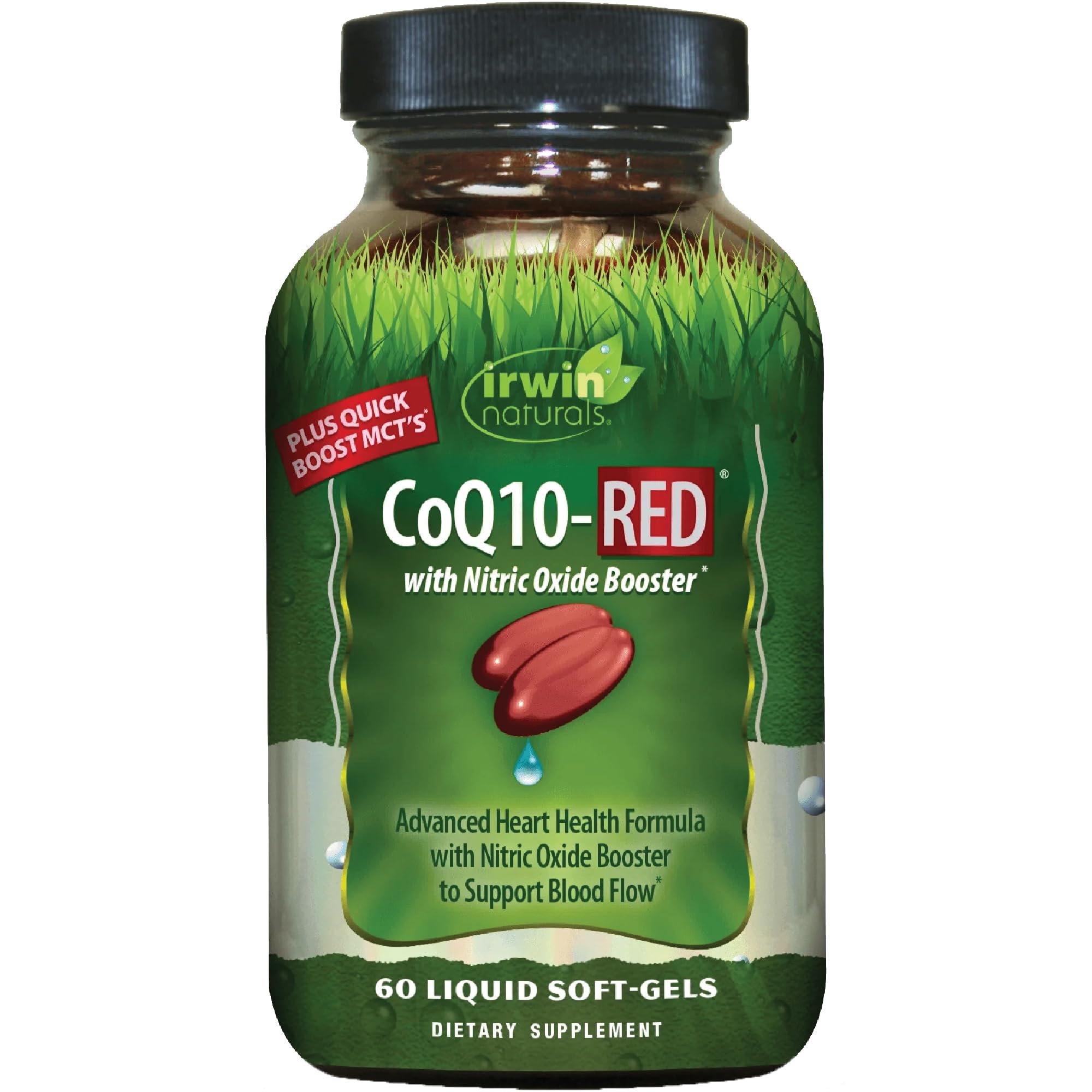 Irwin Naturals CoQ10-RED Heart & Cellular Energy Support | 60 Softgels 60 Count (Pack of 1)
