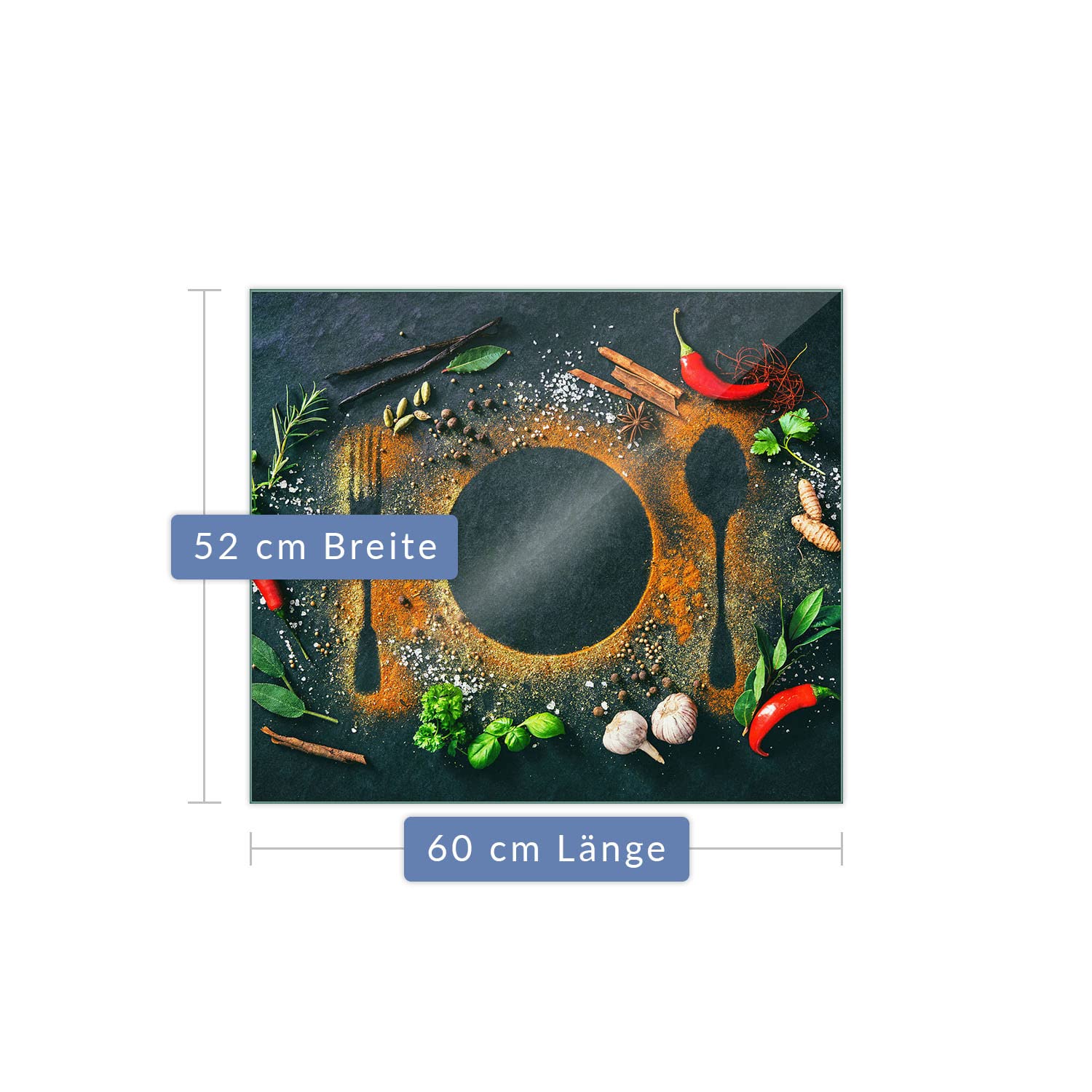 Piastra di Copertura Coprifuoco Piano Cottura Ceranfeld, 2 Pezzi, 2 x