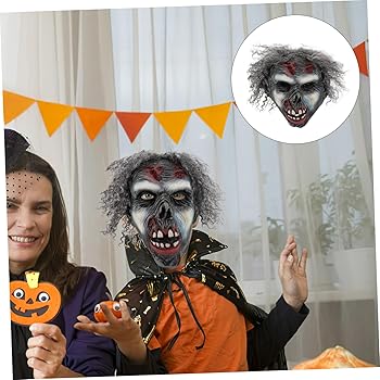 Amazon.co.jp: [VICASKY] ハロウィン用 フルマスク 大人向け 着脱可能