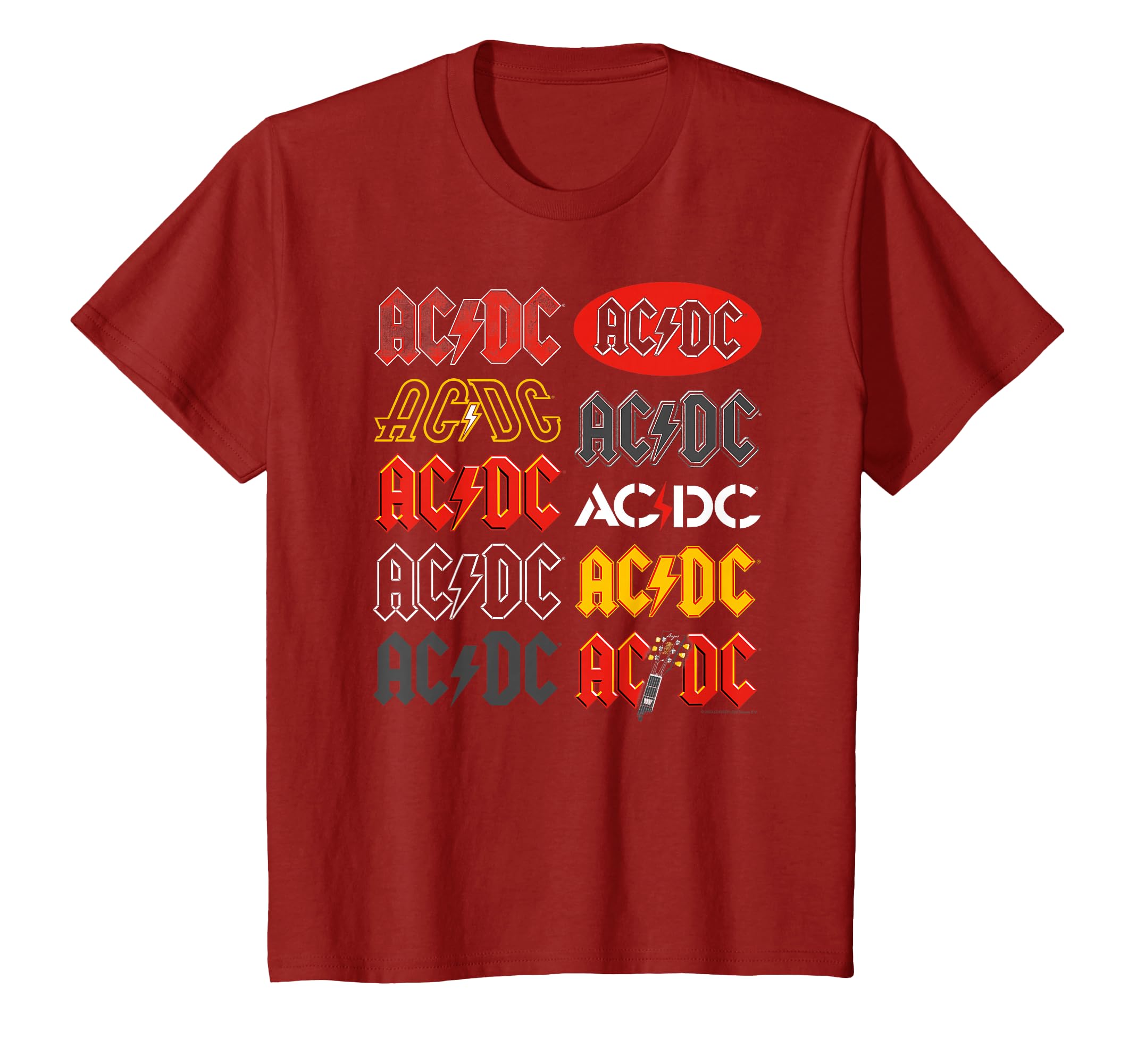 Amazon | 公式 AC/DC マルチロゴ ロックバンド ミュージック Tシャツ