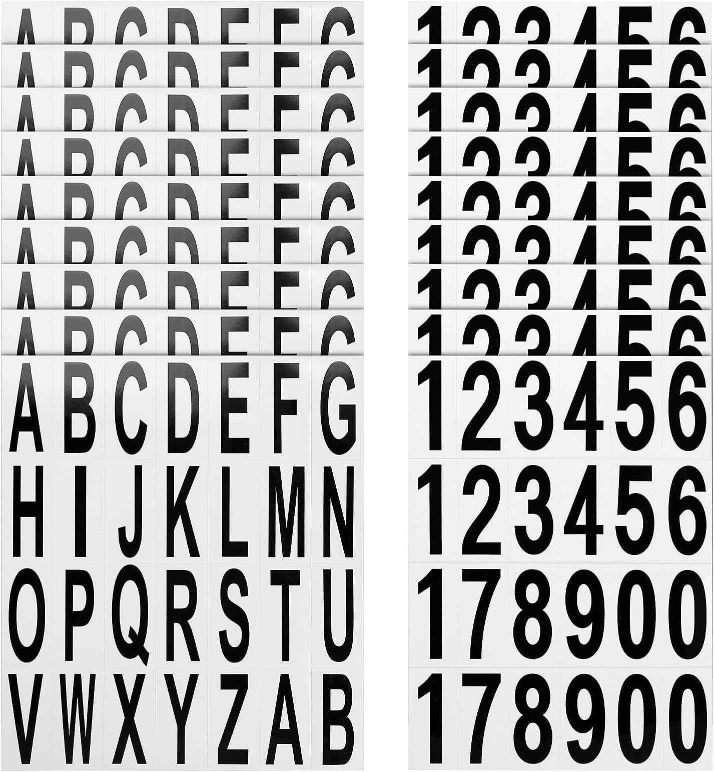 Autocollants Lettres Et Chiffres Extron - Hauteur 25 Mm - Couleur Noire - Référence X3424-S - Pour Marquage Et Identification