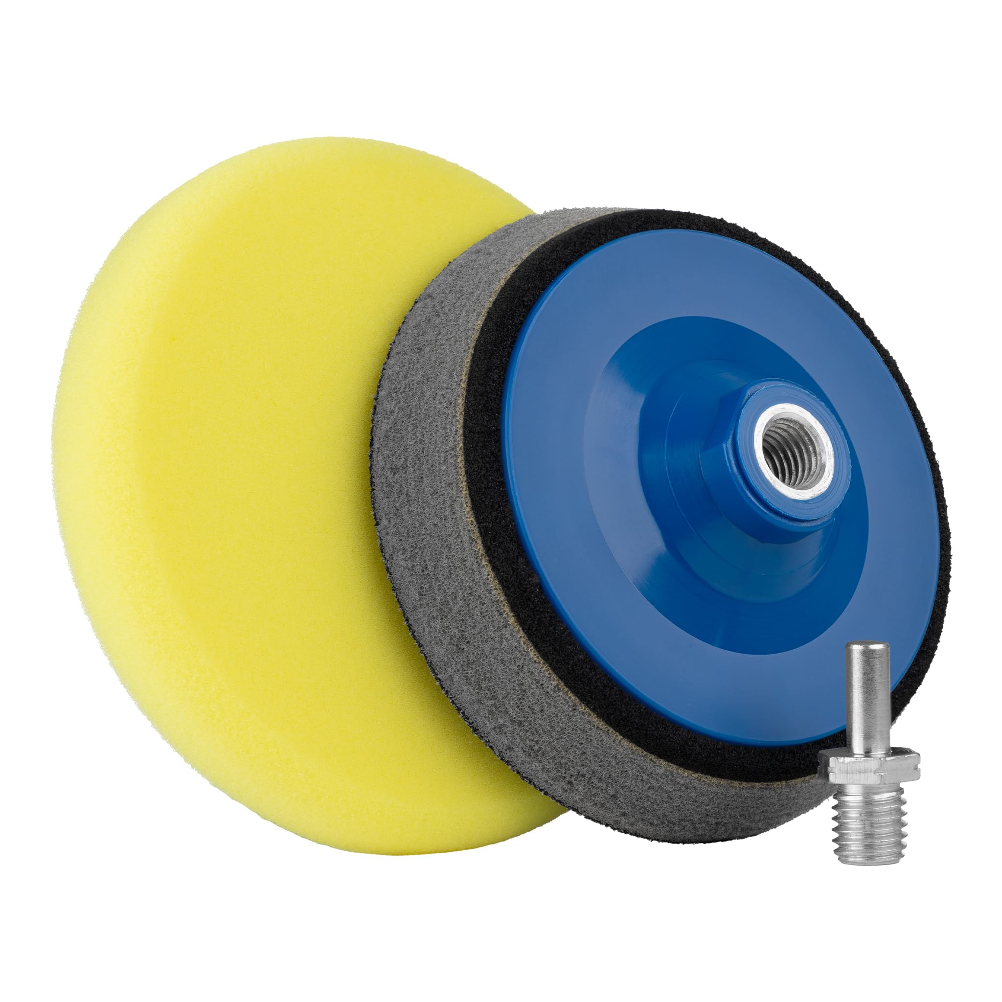 CLEANOFANT Universal POLITUR Set für Akku-Schrauber & Bohrmaschine | Polierset für Wohnwagen & Wohnmobil - Inkl. Adapter, Polierteller, Pad & Poliertuch - Entfernt Kratzer & Gebrauchsspuren