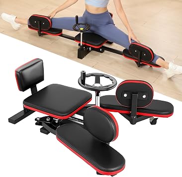 Leg Stretcher Machine, Leg Stretcher for Hip Joint, Stretch 0-210 degrees, Foldable Leg Split Machine, Leg Slider Equipment, Heavy Leg Stretcher, Leg Split Machine, Flexibility Stretch Equipment, Leg