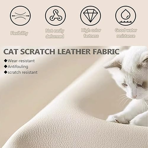 Miniatura 4 de Kitchen Chairs Set of 4, with Carbon Steel Legs and Pu Leather Cushion, Modern Dining Chairs | Home, Kitchen, Office, Meetings(White,1pcs)