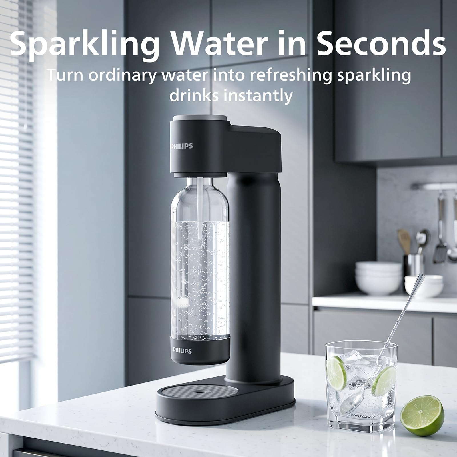 Philips Machine à eau pétillante et machine de diffusion de soda