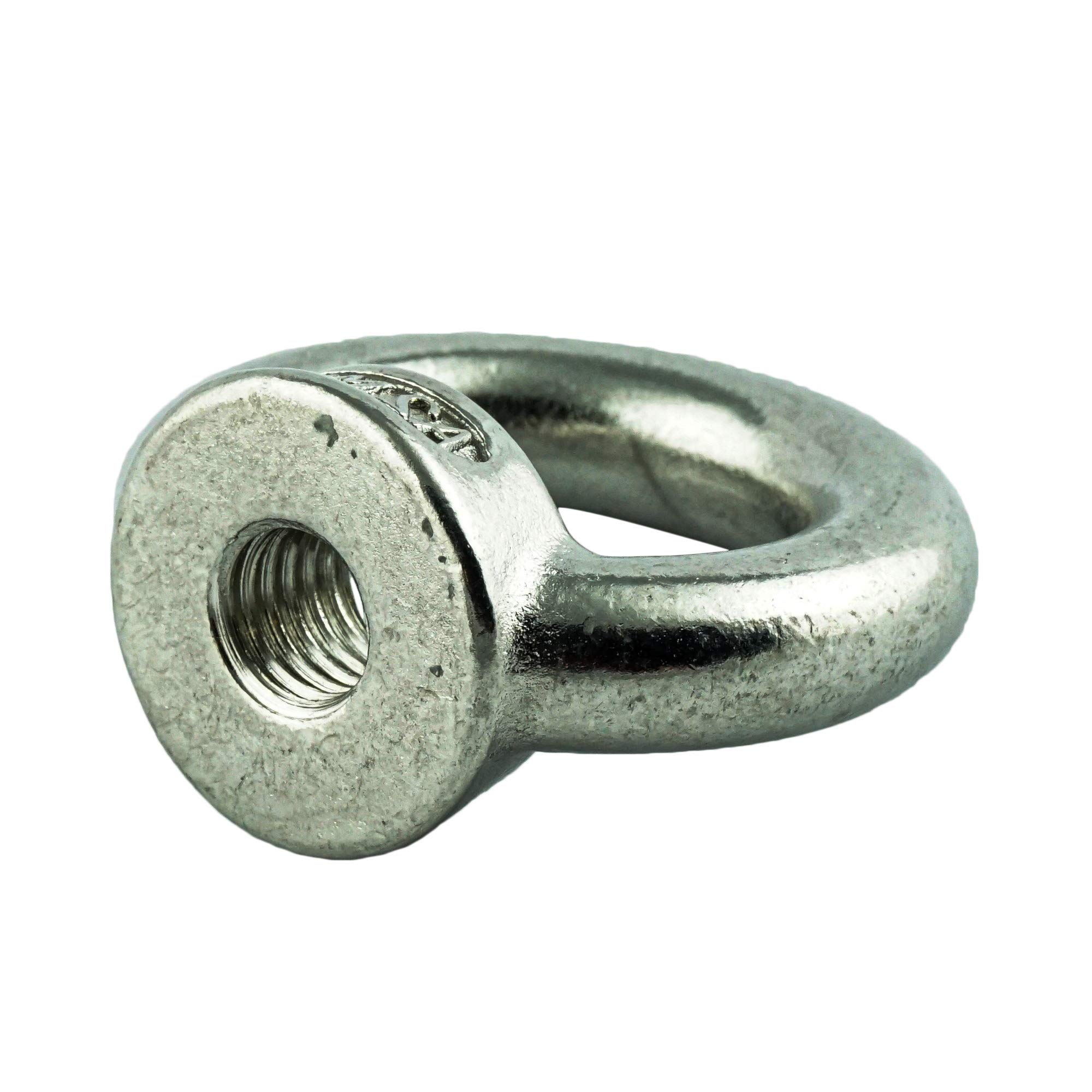 AGBERG M20 (5 unidades) Tuercas anulares fundidas y pulidas - Acero inoxidable VA A2 V2A - Tuercas anulares - Tuercas de ojal - similar a DIN 582