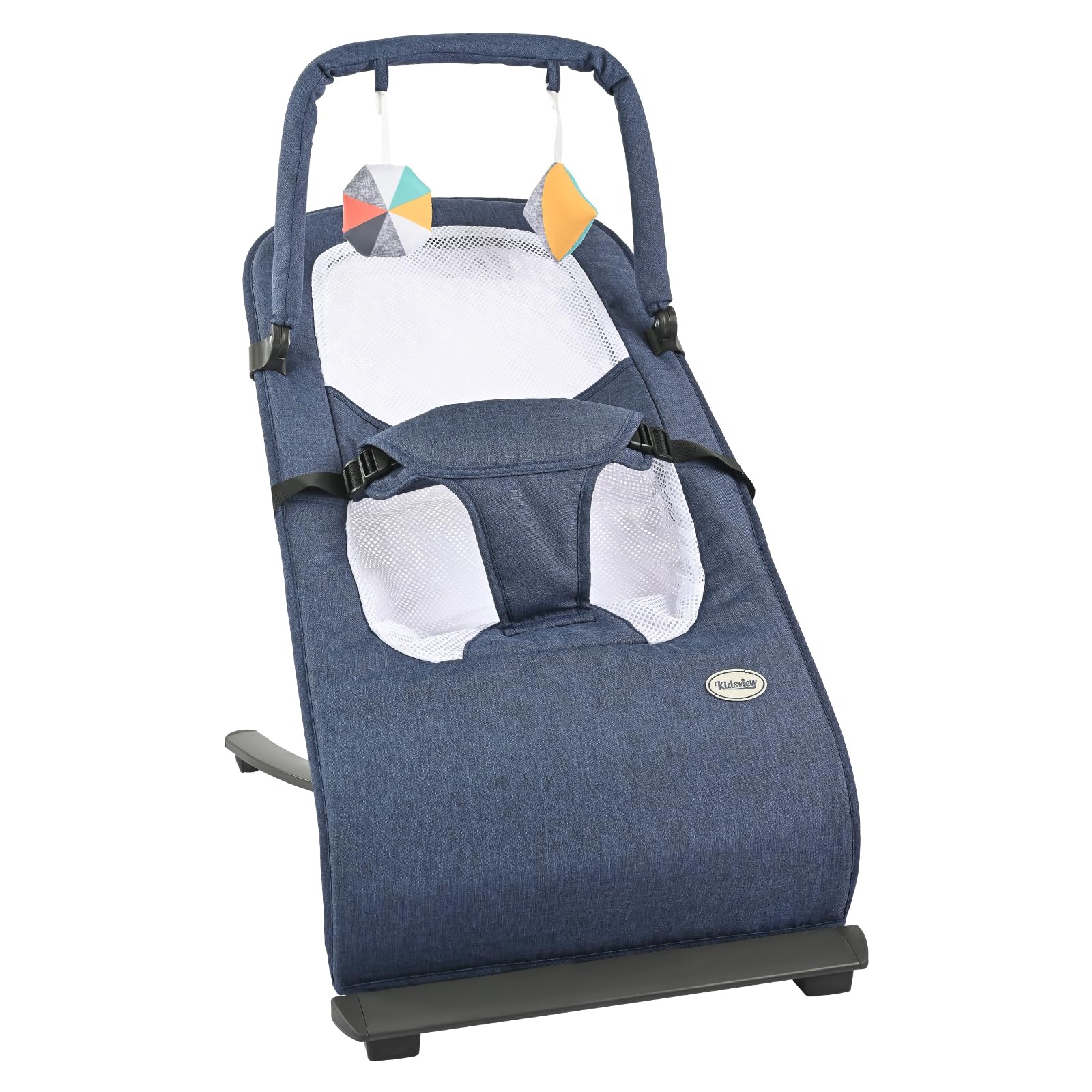 Photo 1 of Bouncer Dark Baby Bouncer for Infants,Baby Rocking chair with 3-Point Harness,Baby Bouncer Infants Seat for Babies 0-6 Months, Max Weight 20 lbs