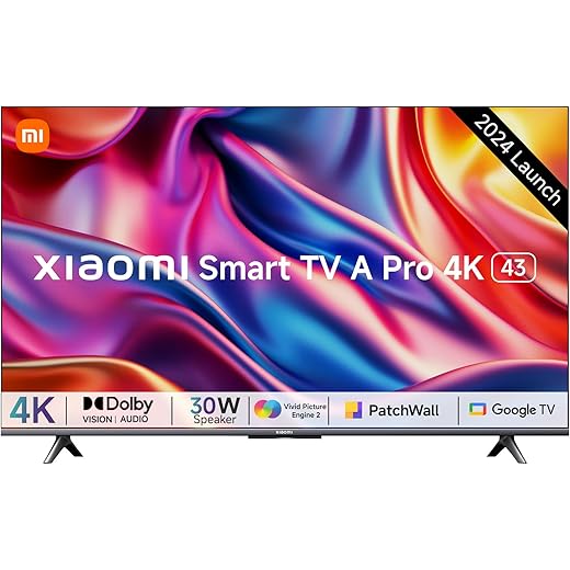 Xiaomi MI 108 cm 43 inches A Pro 4K Dolby Vision Smart Goo