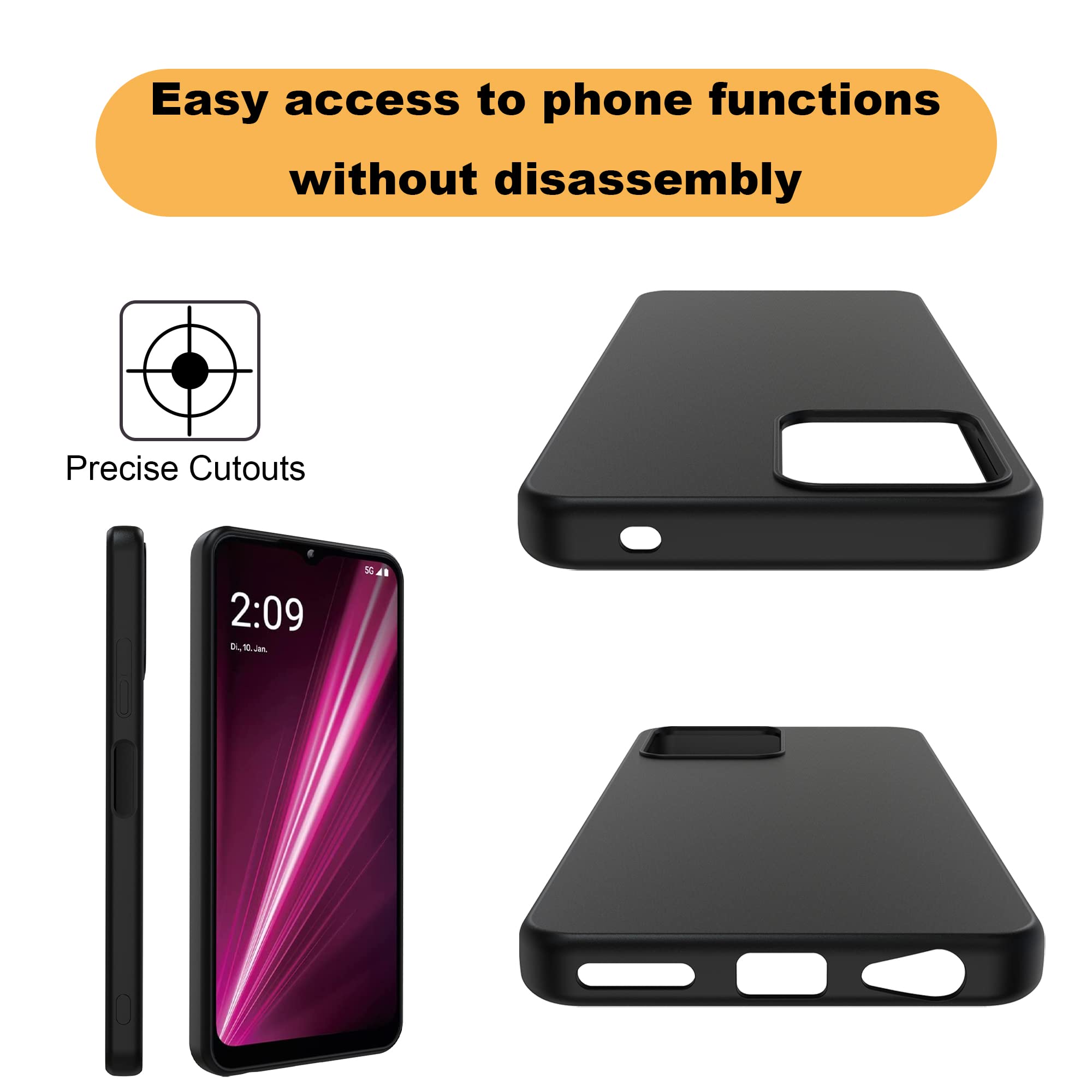 Custodia Compatibile con T-Mobile T Phone 3 5G 2025 Case Antiurto in