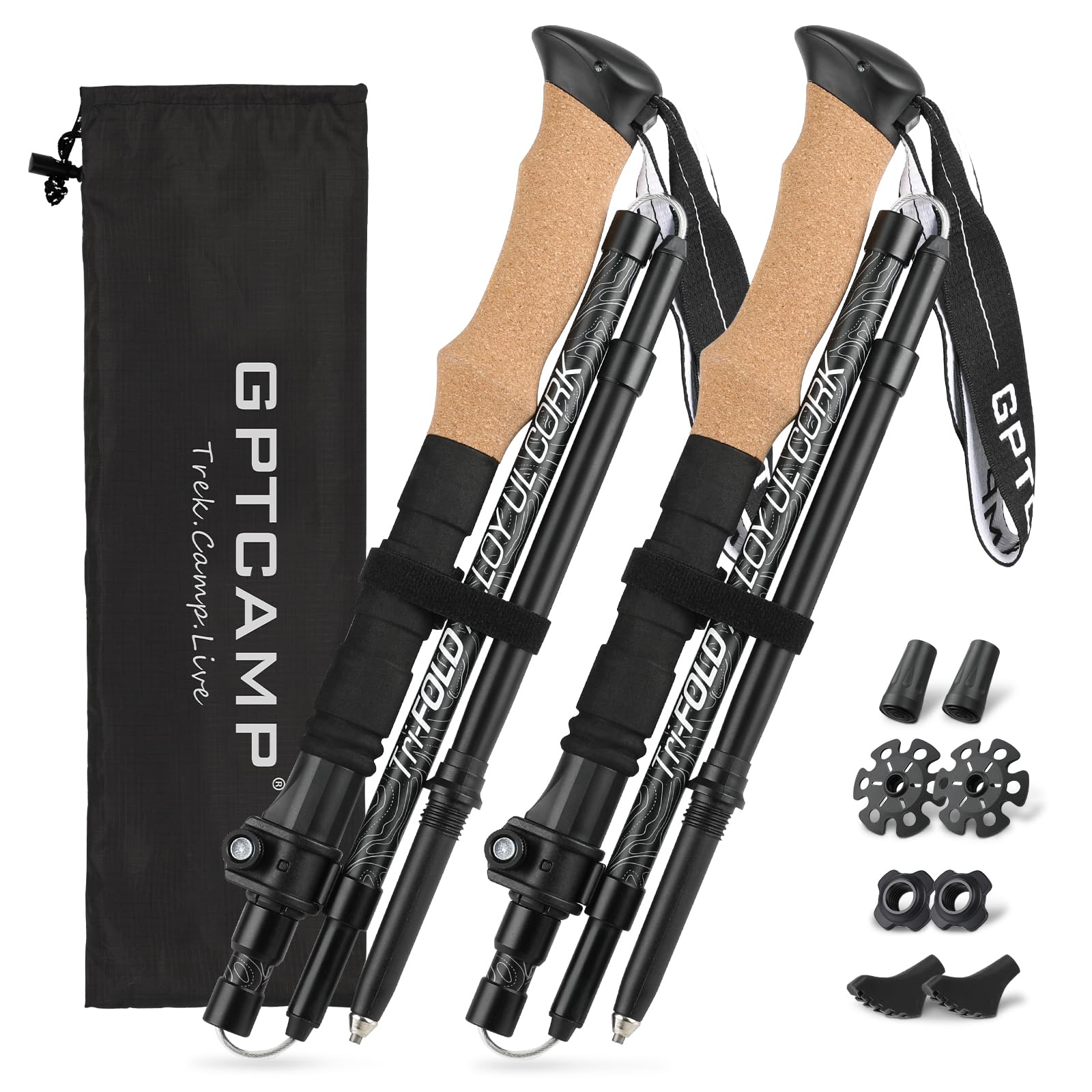 GPTCAMP Folding Trekking Poles